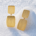 Golden Horizon Drop Earrings