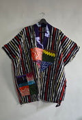 Patchwork Stripes Kaftan – Violet Collar