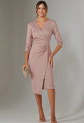 Jolie Moi
Metallic Wrap Bodycon
Dress | Size 16